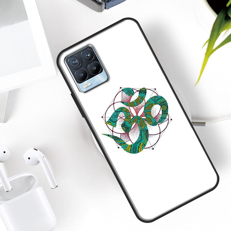 Aum Om Namaste Symbol Zen Yoga Case For Realme 15 11 Pro Plus 12 13 14  C71 C75 C55 C51 C53 C25 C63 C61 C65 C67 GT6 GT7 Pro