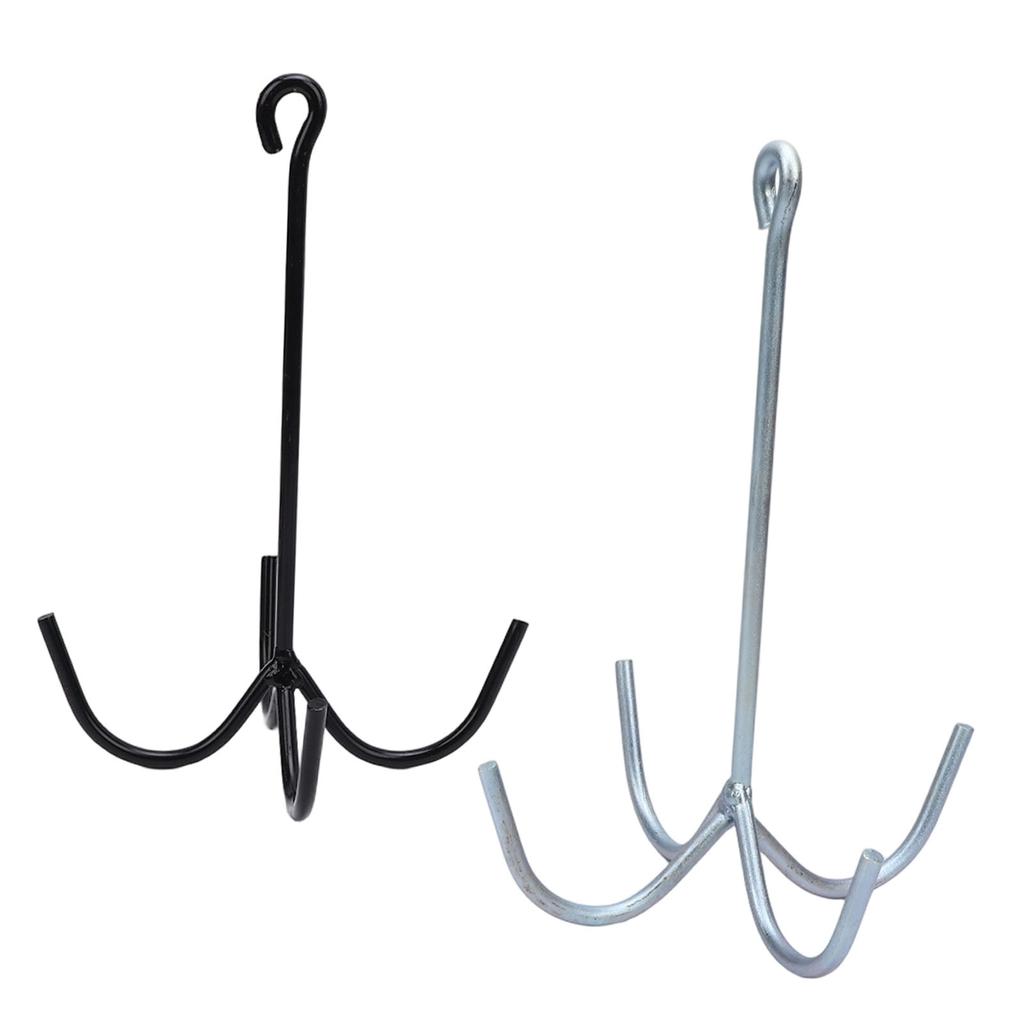 2PCS 4 Prong Tack Hooks Heavy Duty Horse Tack Cleaning Storage Hook for Stable Barns Trailer