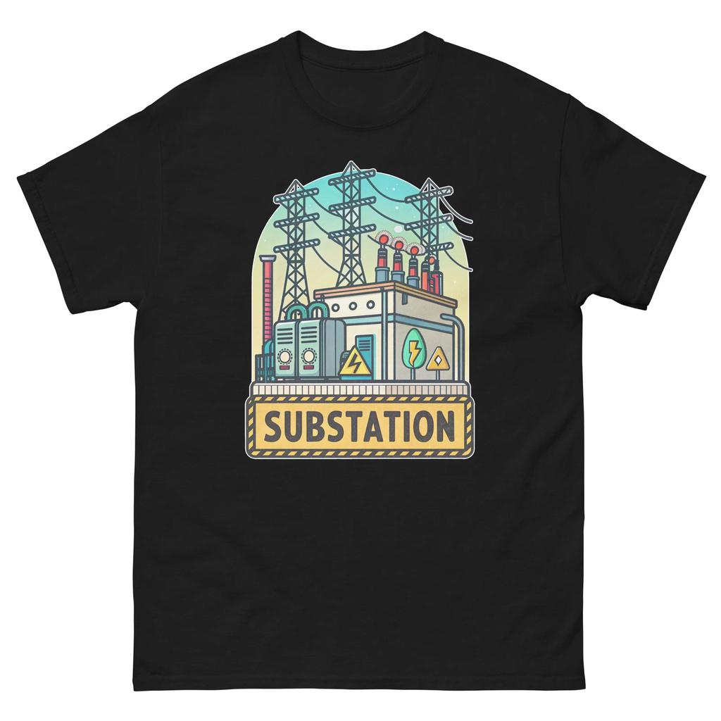 Umspannwerk Alltagsort Gebäude Ort T-Shirt