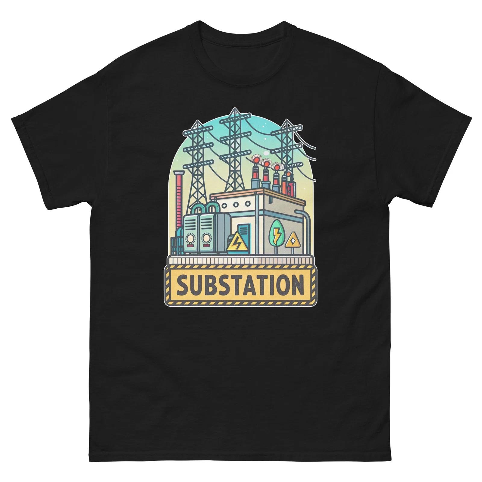 Substation Everyday Location Building Place T-Shirt 4XL