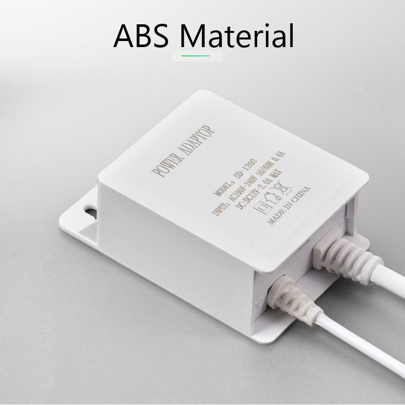 EU Power Adapter Outdoor Waterproof AC 100-240V Input DC 12V Volt Output Supply Charger Europe Universal Adapter Converter