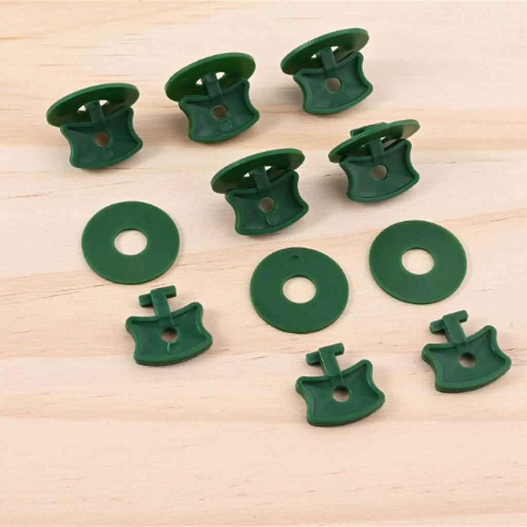 Rustproof Twist Fasteners & Sealing Washers Plastic Plant Support Clips Suitable For Greenhouse Bubble Net Stabilization