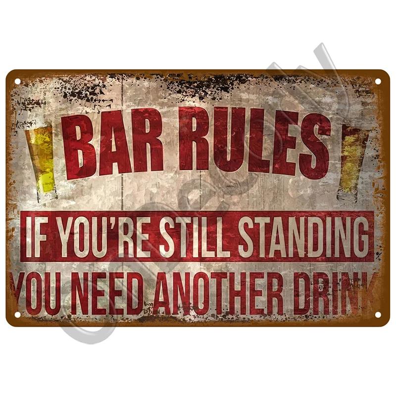 Metal Sign Whiskey Wine Alcohol Brand Tin Sign Cocktail Poster For Bar Pub Club Man Cave Vintage Drink Beer Wall Decor Art Plate