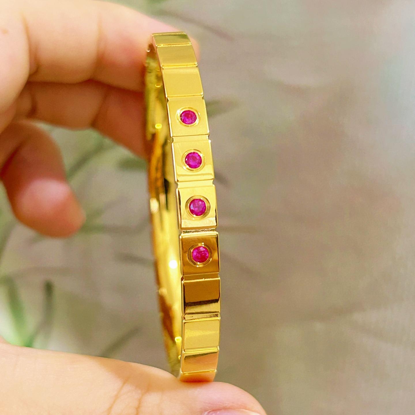 Square Bracelet, Women s Bracelet, Light Luxury, High-end Feeling, Bracelet Accessories 17CM