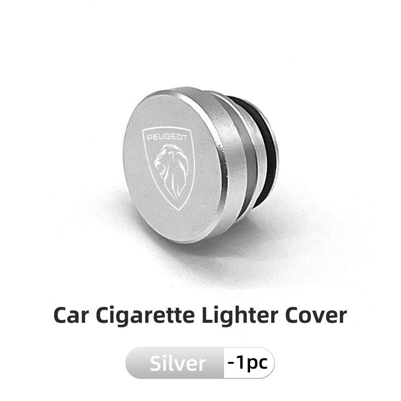2026 Hot Car Sticker Car Cigarette Lighter Dust Cover Dustproof Decoration Cap For Peugeot 407 508 2008 5008 307 308 3008 206 20