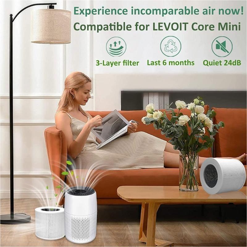 Фильтр для очистителя воздуха с угольным фильтром для LEVOIT-Core Mini/Mini-RF 2 шт. China Mainland