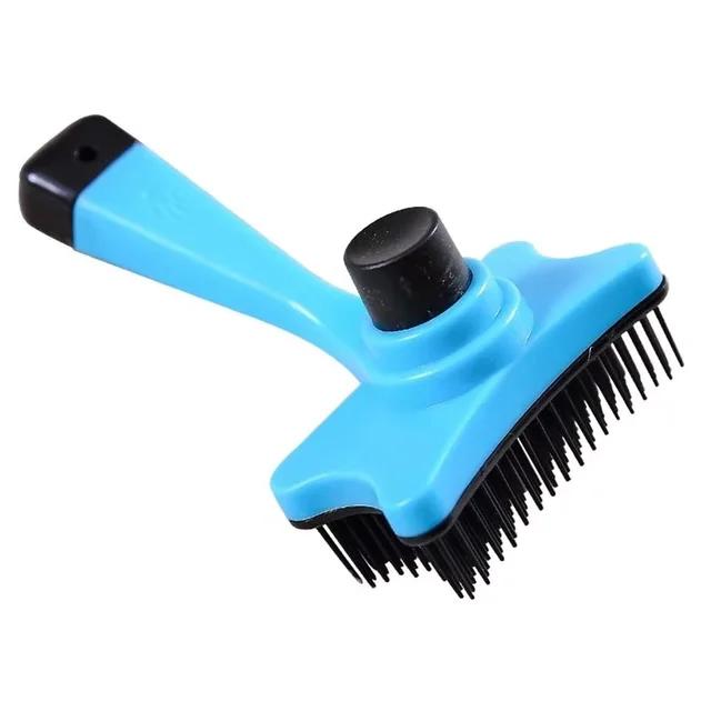 

Dog Brush Cat Grooming Brush Self Cleaning Static Free Massage Comb Stable Thicker Bristles Pet Supplies To Remove Loose Fur