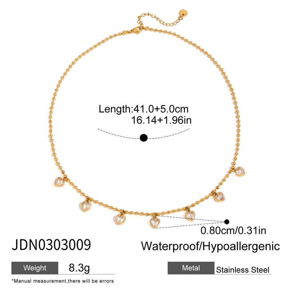 Youthway Letter MOM Pendant Zircon Tennis Chain Necklace For Women 18K Gold PVD Plated Stainless Steel Necklace Fashion Jewelry