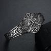 Stainless Steel Viking Runes Celtic Bracelet with Knot Pattern - Retro and Trendy Ornament