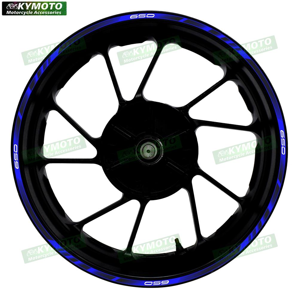 For Z650 Z 650 motorcycle accessories 17 inch front and rear wheel decals fairing hub reflective rim stripe sticker decoration
