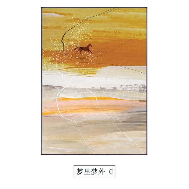 Poster e Stampe di Paesaggi Astratti Nuvole Cavallo Immagini su Tela Decorazione Pitture Nordic Wall Art per Soggiorno Casa