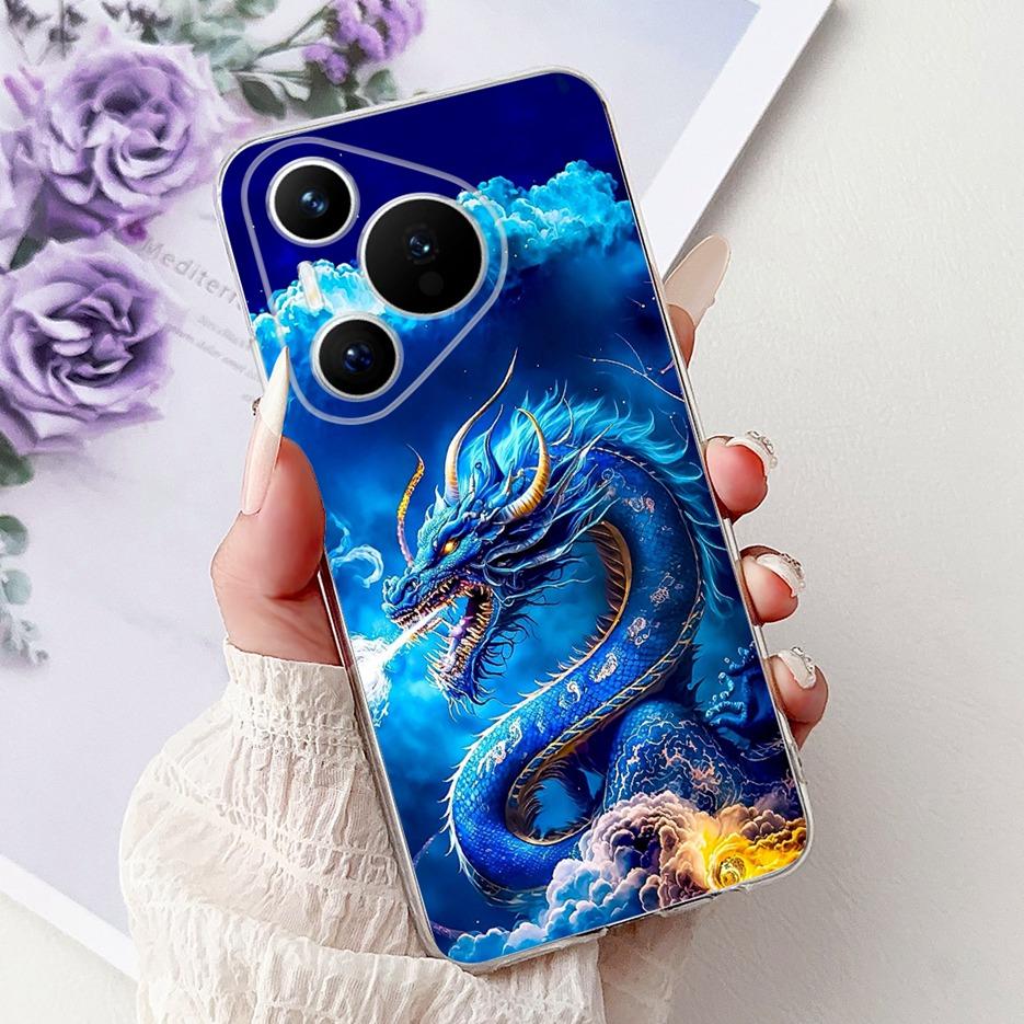 For Huawei Pura 70 Pro Plus Case Colorful Flower Painted Cover Soft Slim Phone Case For Huawei Pura 70 Ultra Pura70 Pro 5G Shell
