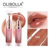 OLIBOLLA Spiegel Lipgloss mit Metall-Applikator, Feuchtigkeitsspendender Lippen-Plumper, Reduziert Lippenfältchen, Lippen-Serum Kosmetik