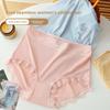 Ladies Summer Light and Thin Pure Lace No Trace Ice Silk Pure Cotton Crotch Breathable High Waist Close Belly Flat Angle Briefs