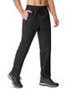 MAGCOMSEN Men's Jogger Pants, Multi-Pocket, Sweat-Wicking, Comfortable, Straight-leg Pants, Golf, and Relaxed Fall Bottoms, Black, Size XL