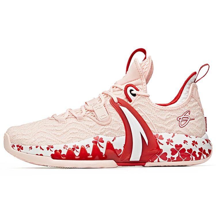 Anta GH2 Hayward Valentines Day Non-Slip Wear-Resistant Low-Top Basketball Shoes Men sneakers Pink 112111103-11 42.5