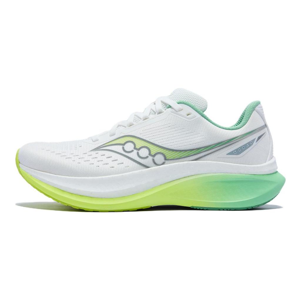 Saucony TIDE Wave 4 Mesh Breathable Rebound Running Shoes Unisex White S28279-4
