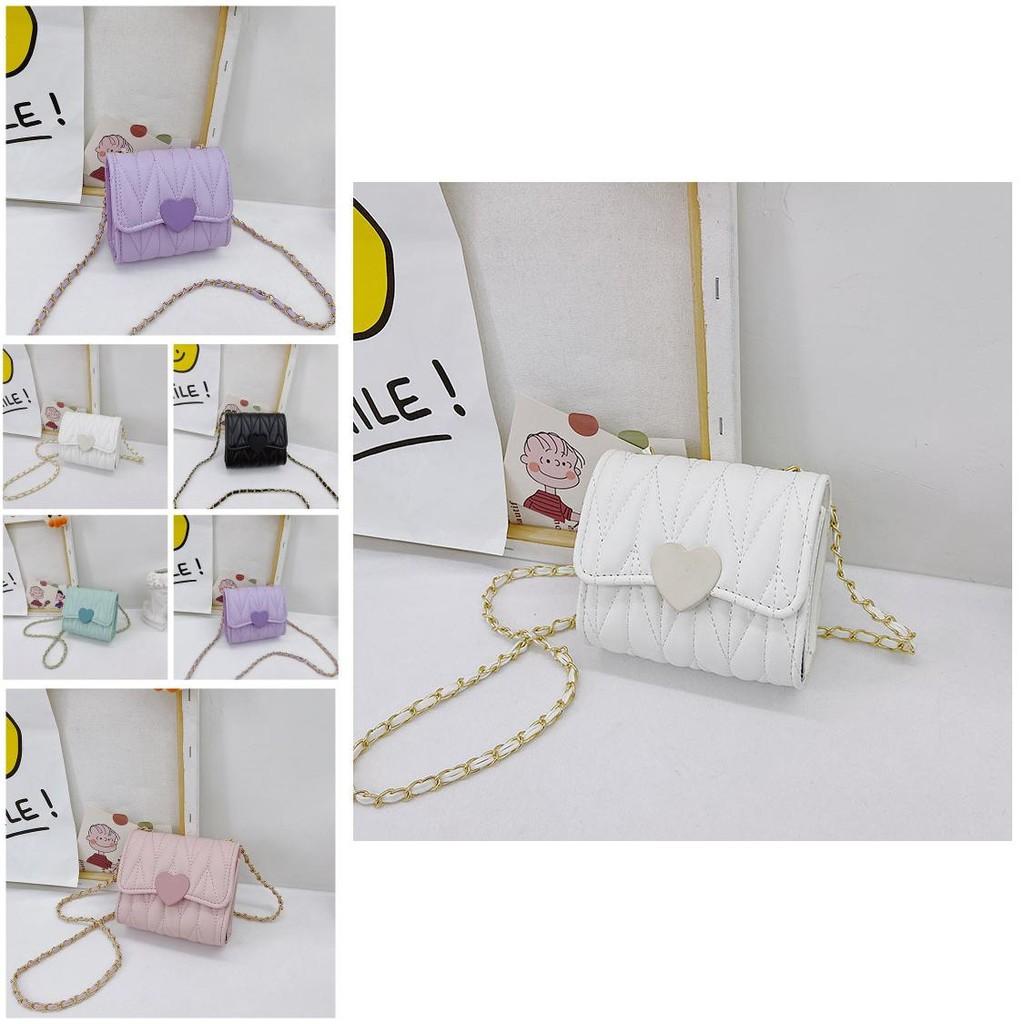 Children Pvc Mini Chain Shoulder Bag With Checkered Pattern For Girls