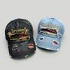 Four Seasons American Retro Ripped Wind Letter Embroidery Baseball Cap Men'S And Women'S American Flag Shade Cap