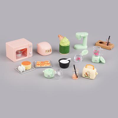 1/4/8Pcs Mini Kitchen Electrical Juice Machine Rice Cooker Oven Food Toys Appliance Model Kit Dollhouse Dolls House Decor
