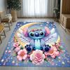 Süßer S-Stich Cartoon Wohnzimmer Rutschfester Bereichsteppich Weicher Teppich für Schlafzimmer Kinderzimmer Spielzimmer Sofa, Heimdekoration Fußmatte Geschenk