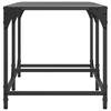Vidaxl Stolik Kawowy Z Czarnym, Szklanym Blatem, 78,5X40X40 Cm, Stal