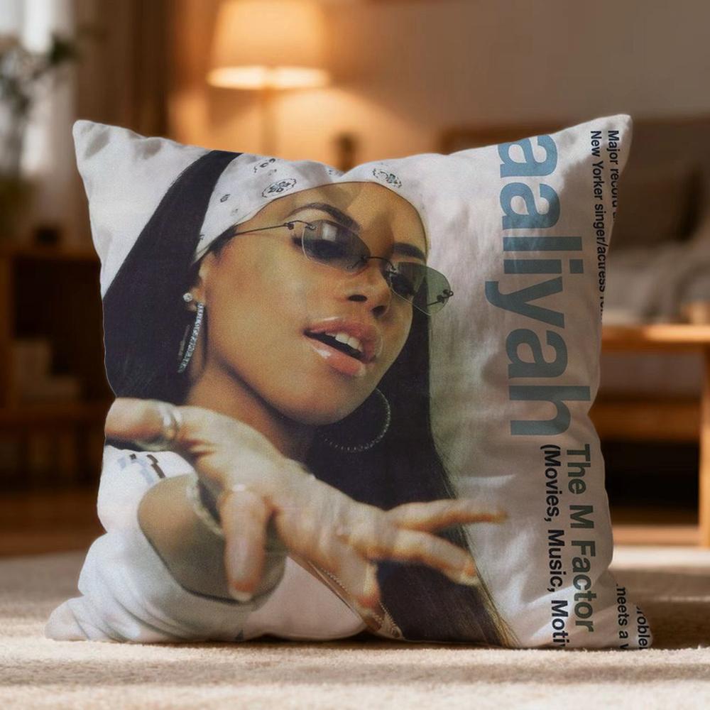 Popular AAaliyahied Cushion Cover Soft Washable Pillow Case Multi-Scene for Couch Bed Travel Office Use