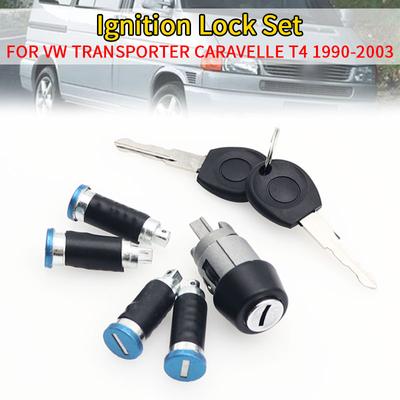 עבור פולקסווגן Caravelle T4 1990-2003 טרנספורטר מתג הצתה וחבית מנעול דלת ו-2 מפתחות