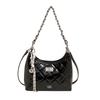 Rhombus chain bag women's summer 2025 new niche design messenger bag high-end sense foreign style shoulder bucket bag