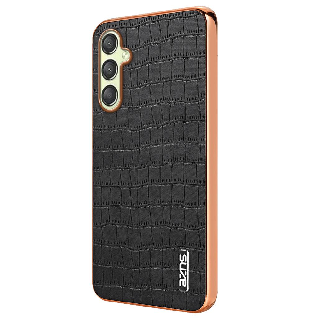 AZNS For Samsung Galaxy A16 5G/A16 4G Case Electroplating Crocodile Texture PU+TPU Phone Cover
