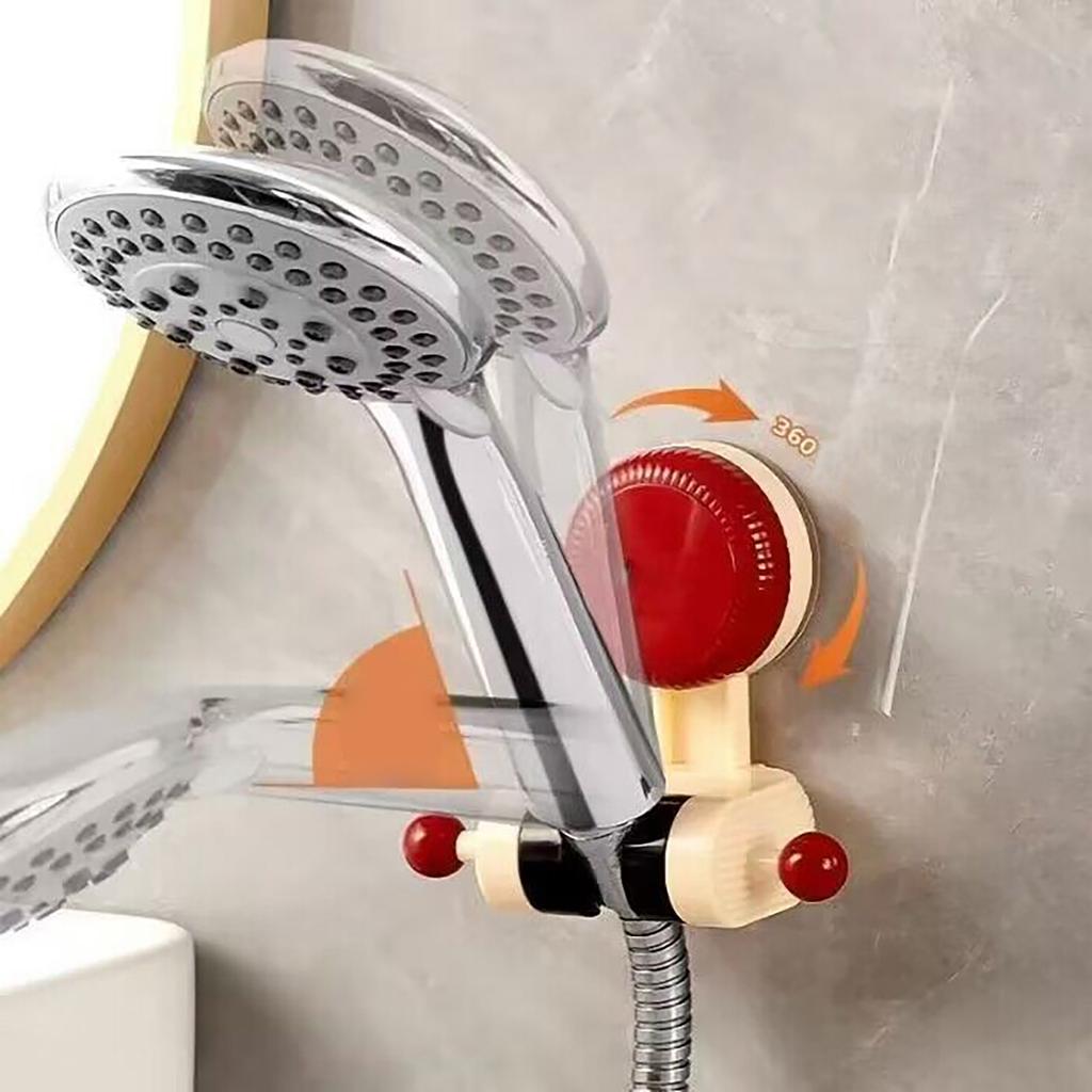 Kein Bohren Duschkopfhalter Badezimmer Verstellbare Duschhalterung Saugfuß Duschbasis für Wohnungen Hotel Wohnungen