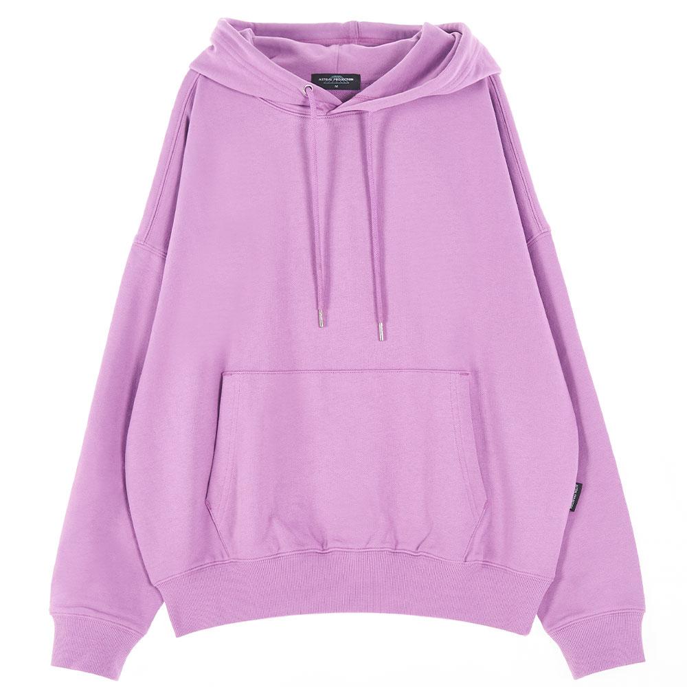 Oversized Drop Shoulder Basic Hoodie_Violet