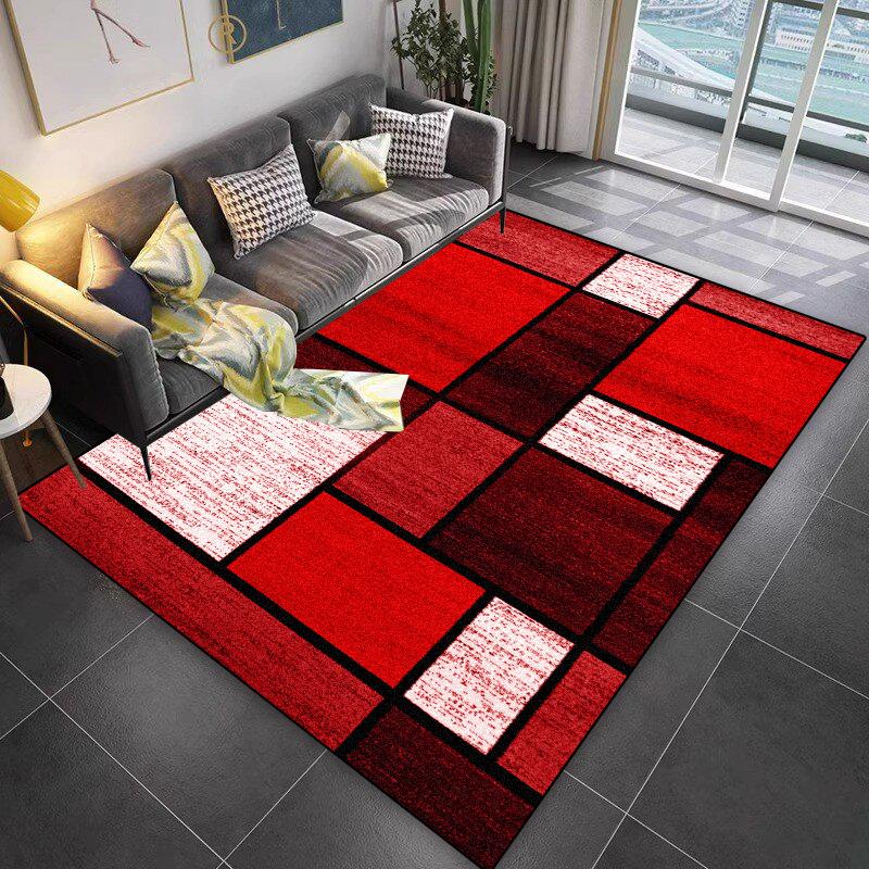 Lattice Design Carpet Living Room Geometric Pattern Decoration Sofa Non-slip Rugs 200x300 Lounge Short Velvet Coffee Tables Mats