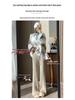 Women's High Waist Micro Flare Tassel Drape Knit Pants - Coffee Color