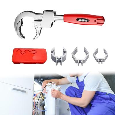 Multifunctional Aluminum Alloy Bathroom Wrench Tool with Storage Case Practical Multipurpose Length