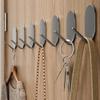 Punch-free Stainless Steel Hook Household Door Rear V Corner Coat Hook Bathroom Storage Hook Multifunctional Non-marking Sticky Hook