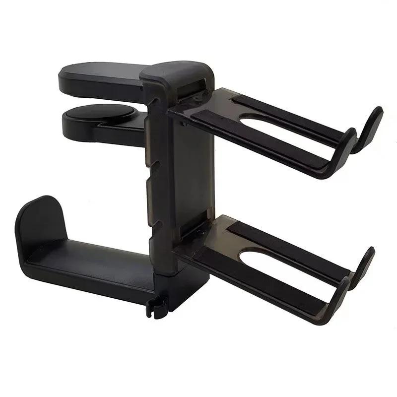 VIKEFON No Punch Table Clip Hook Headphone Holder 360 Degree Rotating Headphone Holder Storage Hanging For Bose Sony Airpods Max