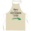 Kitchen Apron - Photographer Thank You Unforgettable Woman - Durable Cotton - DTG Printing France - Adjustable Ties