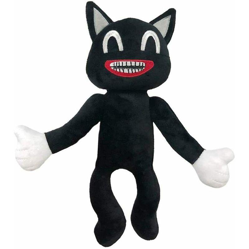 Adorable Black Cartoon Cat Plush Toy Stuffed Doll Perfect For Halloween Decorations