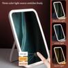 Vanity Lights USB Tricolor Light Foldable Makeup Mirror Bathroom Dressing Table Lighting Dimmable LED Vanity Light For Beauty