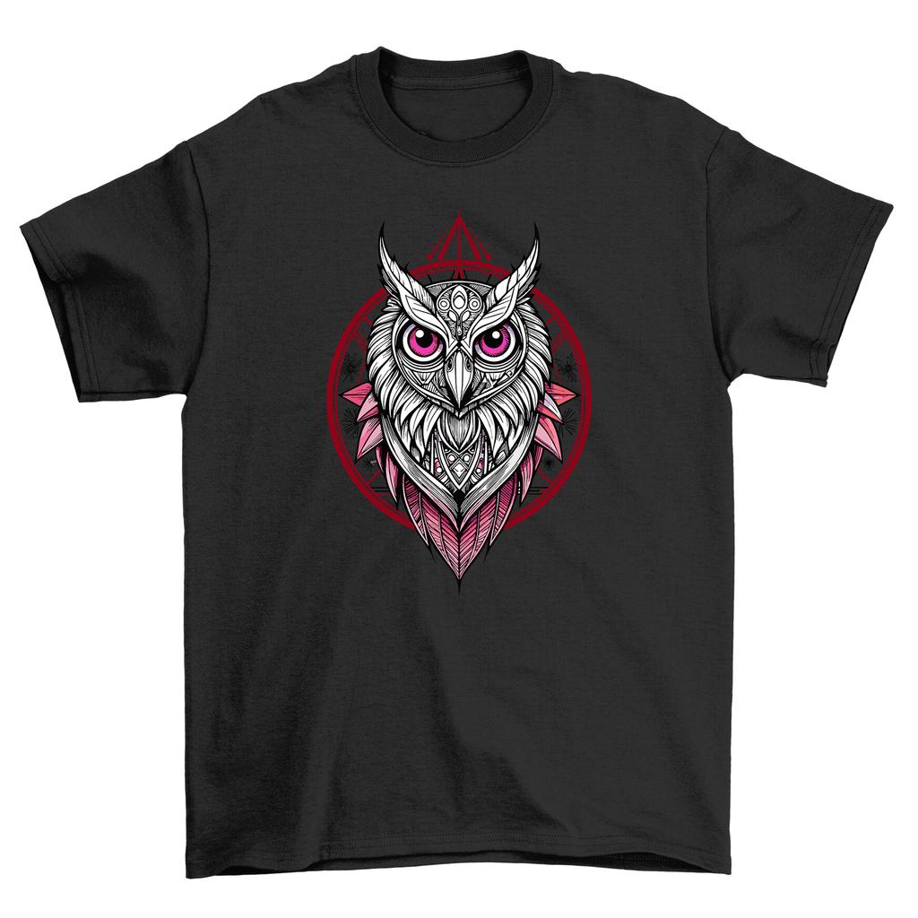 Gothic_69 Owl T-Shirt Mens Womens Tees Top - Hootin' and Stylin' in Style! 100% Cotton, Funny Shirt Wit