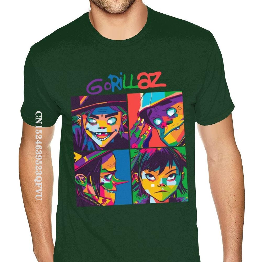 Tricouri Gorillaz de calitate, tricou pentru bărbați, mărime mare, tricouri negre, fitness, tricouri normale, vânzare fierbinte, tricouri din bumbac pentru bărbați