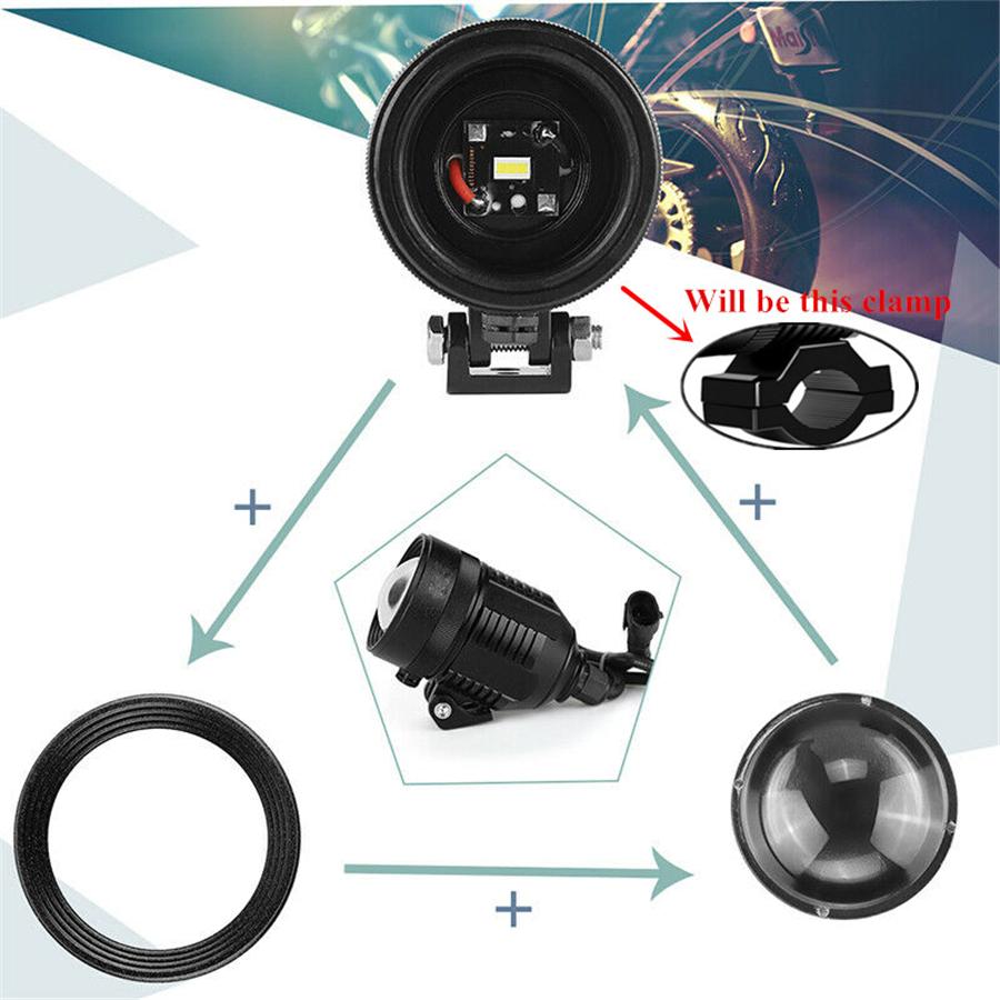LED Motorcycle Spotlight Headlight For Most Motorcycle, Dirt Bike, Street Bike, etc