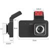 4.0In Dash Kamera Araba DVR 24H HD 1080P Dash Kamera Çift Lensli Video Kaydedici 1080P Kara Kutu Döngüsü Dashcam Ayna Sürüş Kaydedici