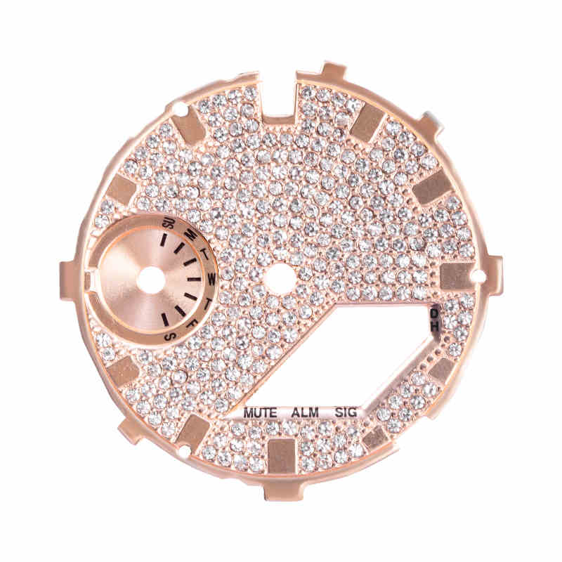 

GA2100 GA2110 Starry Sky Diamond Dial For Casio Farmer s Oak GA-2100 2110 B2100 Series Modification Replacement case Strap Set GA-2100 2110 B2100 рожевий колір золота