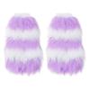Furry Plush Christmas Leg Gaiters Striped Leg Sleeves for Adult Festival Gathering Night Club Stage Show Leg Warmers