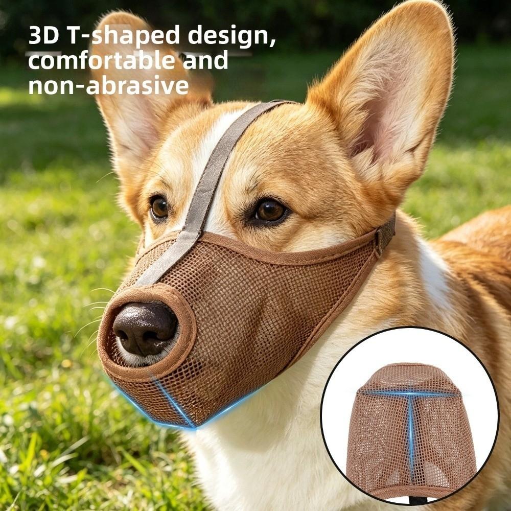 Washable Dog Face Cover Multi Size Mesh Pet Muzzles New Puppy Mouth Cover for Large Dogs