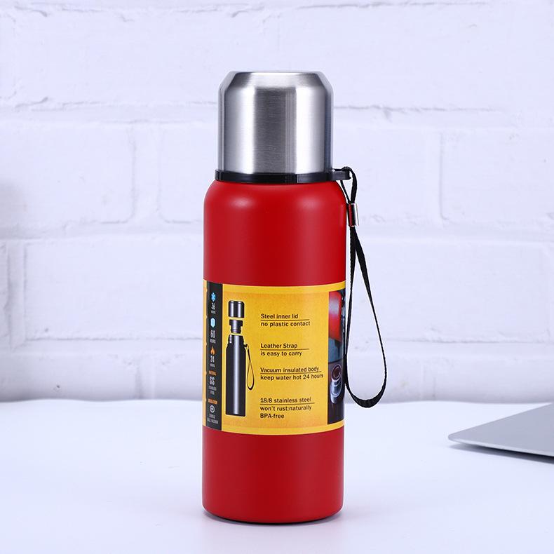 304 Stainless Steel Vacuum Insulated Bottle Large Capacity Leakproof Thermos