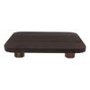 Natural Solid Wood Riser Pedestal Stand 33x28x4.5cm Rustic Farmhouse Display Stool for Kitchen Soap Tray Vase Flower Pot
