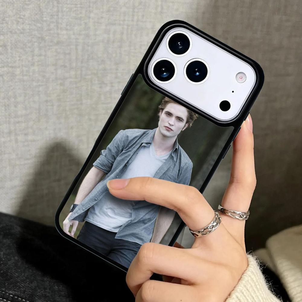 Capa Case for iPhone 17 Air 16 Pro Max 15 Plus 11 13 Mini 14 12 Back Phone Cover Twilight Edward Cullen
